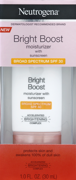 bright boost moisturizer with sunscreen spf 30