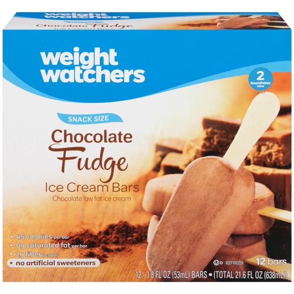 Weight Watchers Snack Size Chocolate Fudge Ice Cream Bars 12Ct HyVee Aisles Online Grocery