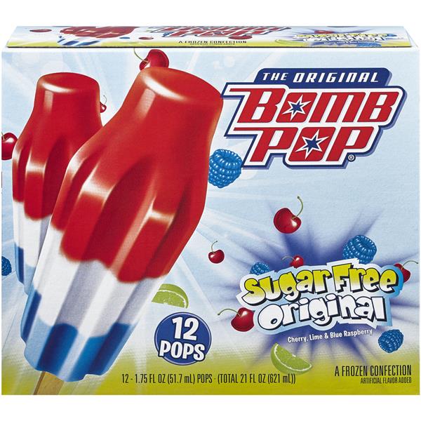 Bomb Pop Sugar Free Original Frozen Confection 12Ct | Hy-Vee Aisles ...