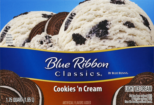 Blue Ribbon Classics Cookies 'n Cream Light Ice Cream | Hy