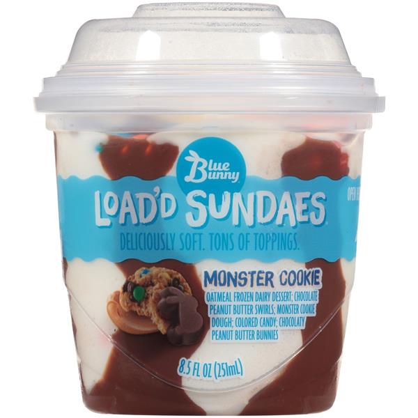 Blue Bunny Load D Sundaes Monster Cookie Ice Cream Hy Vee Aisles