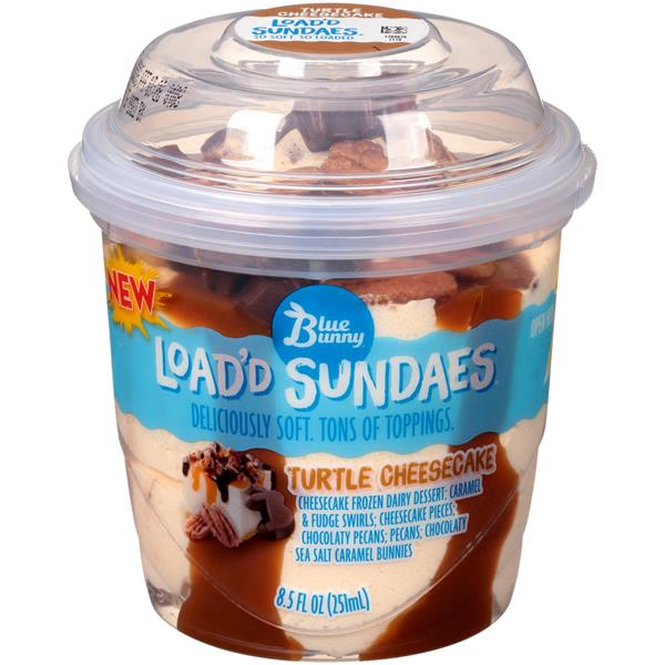 blue bunny turtle sundae ice cream