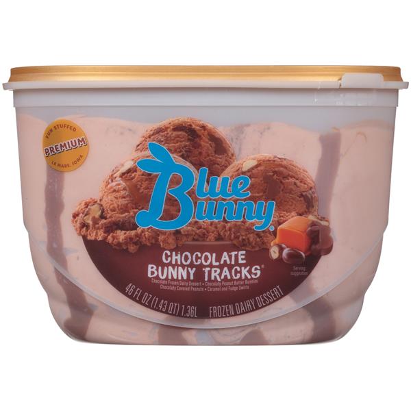 Blue Bunny Chocolate Bunny Tracks Ice Cream | Hy-Vee Aisles Online