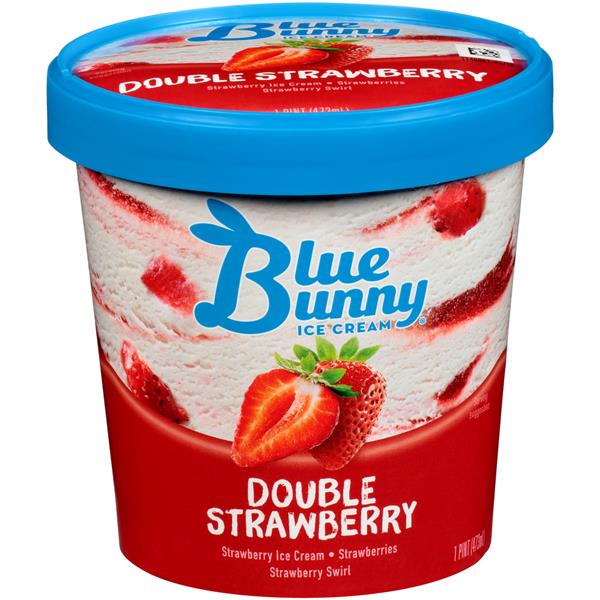 Blue Bunny Double Strawberry Ice Cream Hy Vee Aisles Online Grocery 