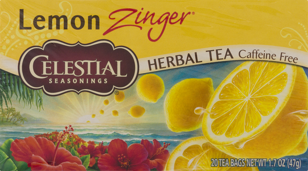Celestial Seasonings Zinger Lemon Caffeine Free Herbal Tea | Hy