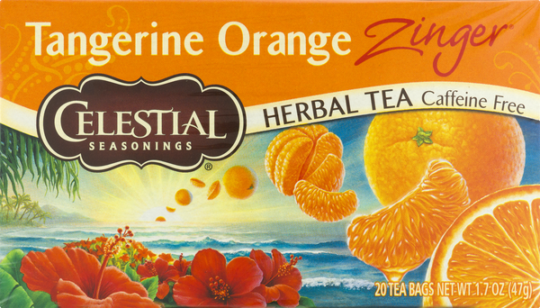Celestial Seasonings Caffeine Free Tangerine Orange Zinger Herbal