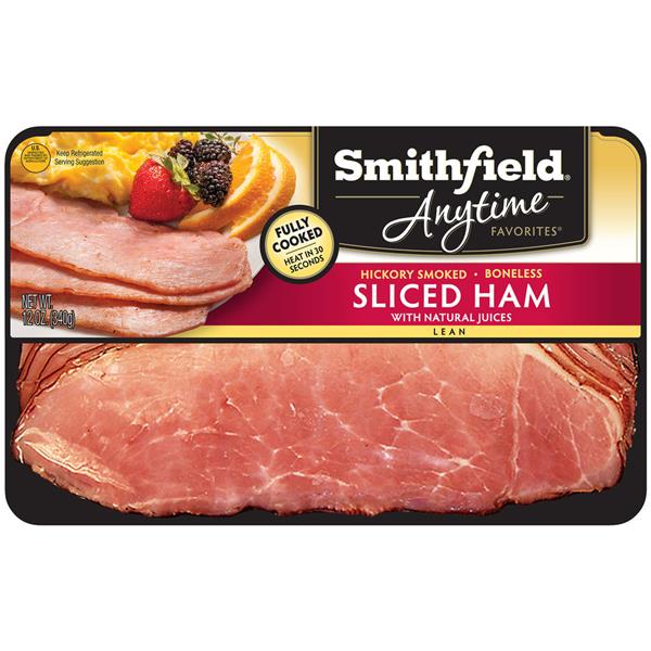 Smithfield Anytime Favorites Hickory Smoked Boneless Sliced Lean Ham HyVee Aisles Online