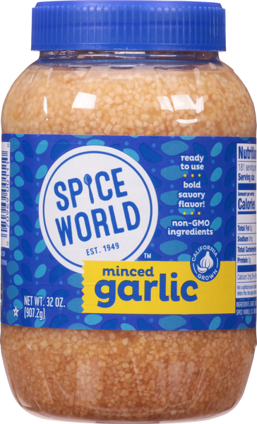 Spice World Minced Garlic Hy Vee Aisles Online Grocery Shopping