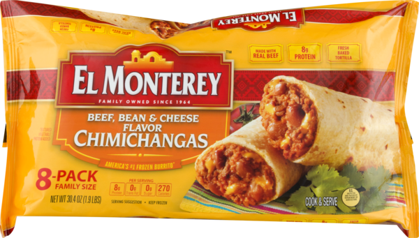 El Monterey Beef & Bean Chimichangas - Shop Entrees & Sides at H-E-B