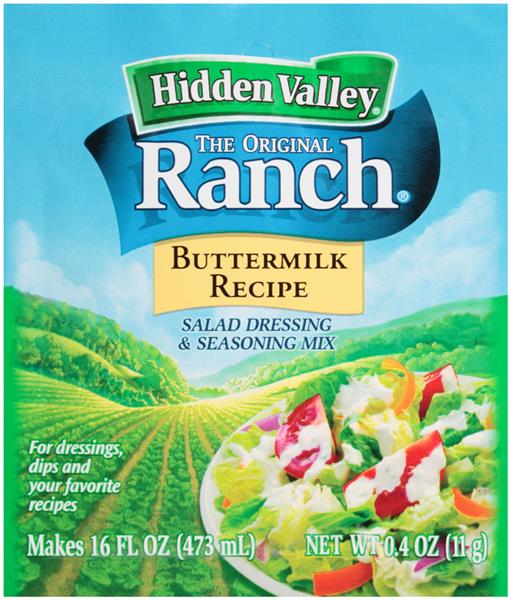 Hidden Valley Buttermilk Ranch Salad Dressing & Seasoning Mix HyVee Aisles Online Grocery