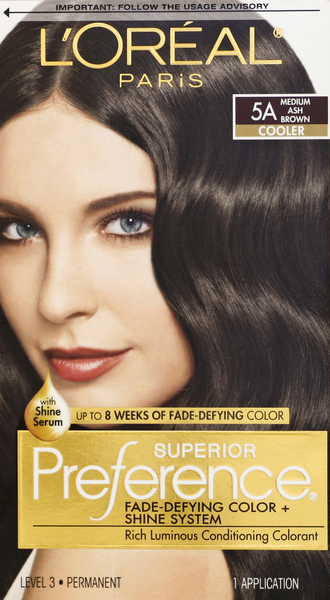 L'Oreal Paris Superior Preference 5a Cooler Medium Ash Brown Hair Color |  Hy-Vee Aisles Online Grocery Shopping