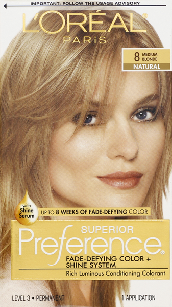 L'Oreal Paris Superior Preference 8 Natural Medium Blonde Hair Color |  Hy-Vee Aisles Online Grocery Shopping