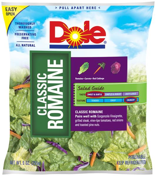 Dole Classic Romaine Salad Mix 9 oz. Bag HyVee Aisles Online Grocery