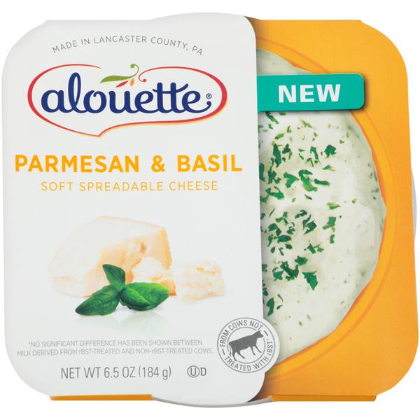 Alouette Parmesan & Basil Soft Spreadable Cheese | Hy-Vee Aisles Online ...