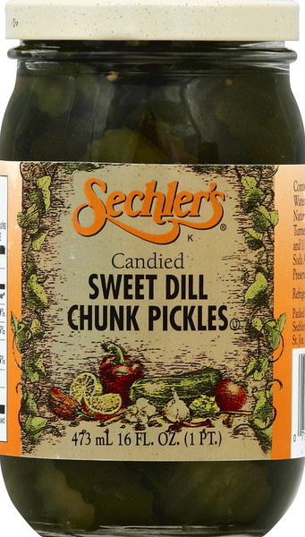 Sechlers Candied Sweet Dill Chunk Pickles | Hy-Vee Aisles Online ...