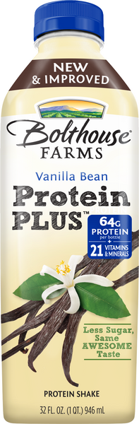 Bolthouse Farms Vanilla Bean Protein Plus Shake Bottle (32 oz) Delivery -  DoorDash