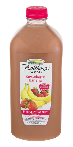 Bolthouse Farms Fruit Juice Smoothie, Strawberry Banana, 52 fl. oz. Bottle