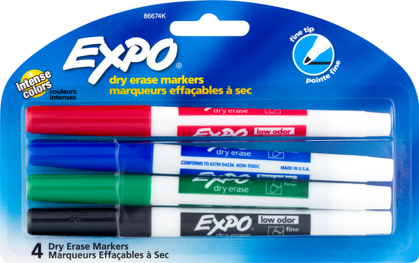 Expo Dry Erase Markers Low Odor Fine Tip Hy Vee Aisles Online Grocery Shopping