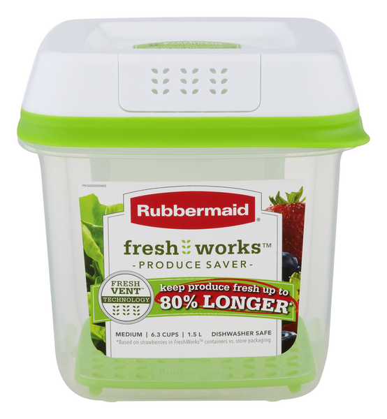 Rubbermaid FreshWorks Produce Saver, Medium Produce Storage