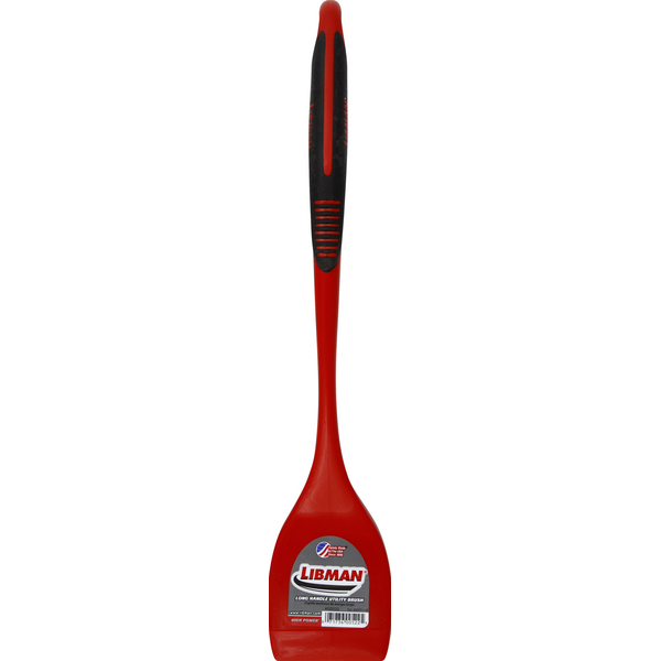 thumbnail image 2 of Libman Long Handle Utility Brush - 19 Inch Polymer Brush With Scraper 2 of 12