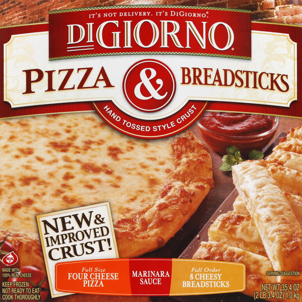 DiGiorno Pizza & Breadsticks Four Cheese Pizza and Marinara Sauce