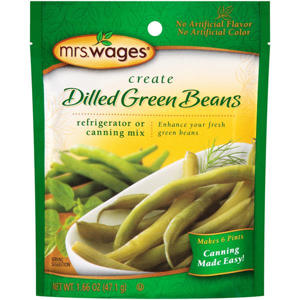 Mrs. Wages Create Dilled Green Beans Refrigerator or Canning Mix Hy