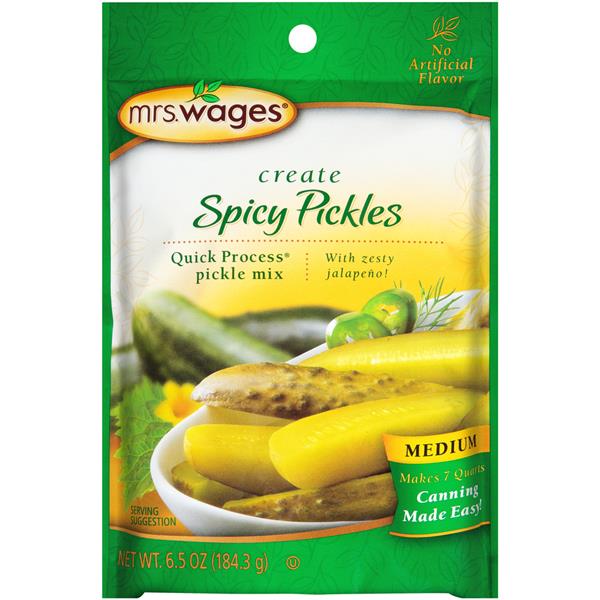 Mrs. Wages Create Medium Spicy Pickles Quick Process Pickle Mix Hy
