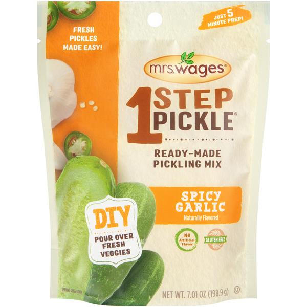 Mrs. Wages 1 Step Pickle Spicy Garlic ReadyMade Pickling Brine Hy