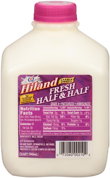 Hiland Fresh Half Half Hy Vee Aisles Online Grocery Shopping