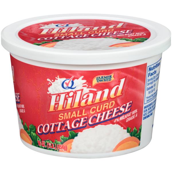 Hiland Small Curd Cottage Cheese 16 Oz Tub Hy Vee Aisles Online