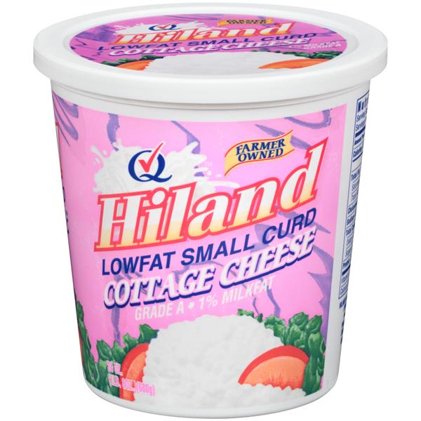 Hiland Lowfat Small Curd Cottage Cheese 24 Oz Tub Hy Vee Aisles