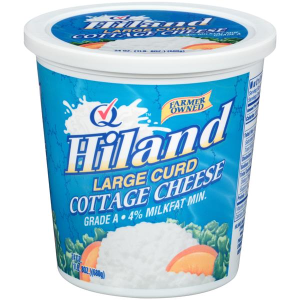 Hiland Large Curd Cottage Cheese 24 Oz Tub Hy Vee Aisles Online