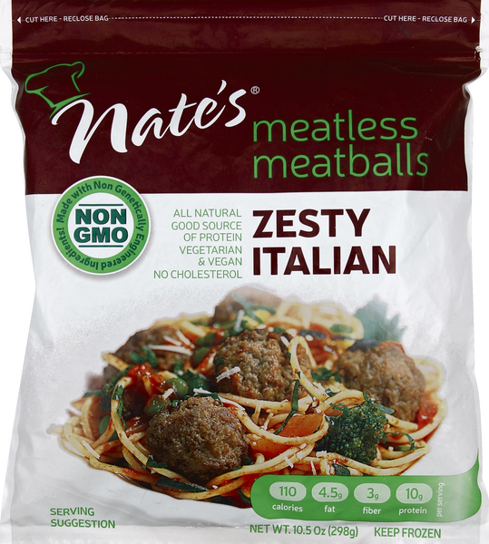 Nates Meatless Meatballs 10.5 oz | Hy-Vee Aisles Online Grocery