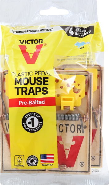 Victor Plastic Pedal Pre-Baited Mouse Trap | Hy-Vee Aisles Online ...