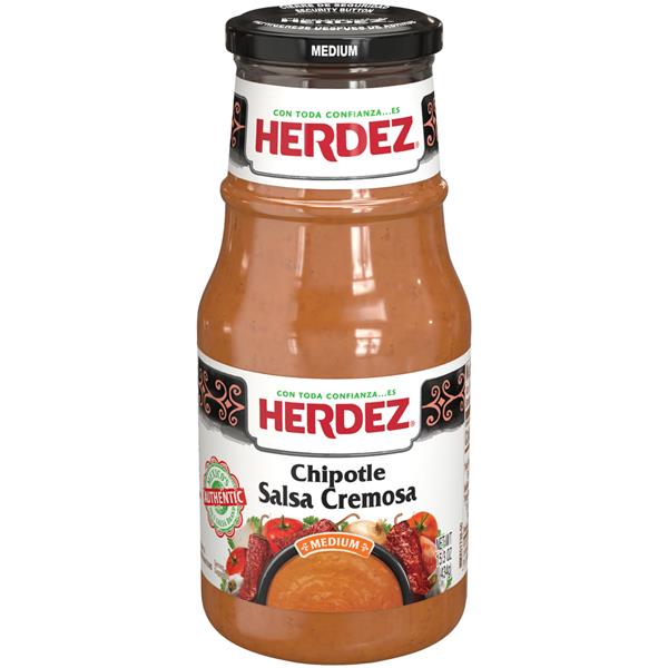 Herdez Medium Chipotle Salsa Cremosa 