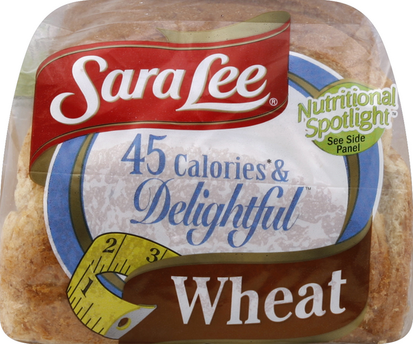 sara lee wheat bread nutrition label