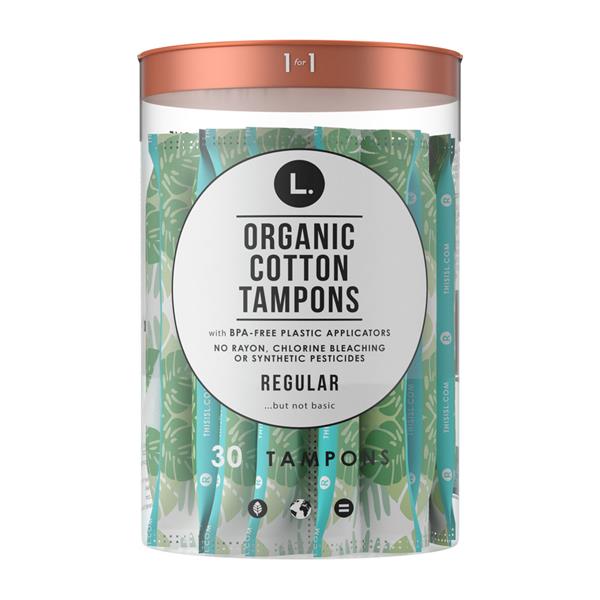 L. Organic Cotton Tampons Regular Absorbency HyVee Aisles Online