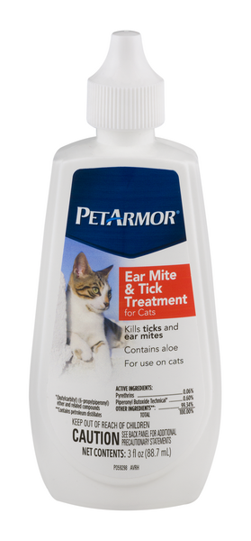 Petarmor ear mite and outlet tick treatment for cats