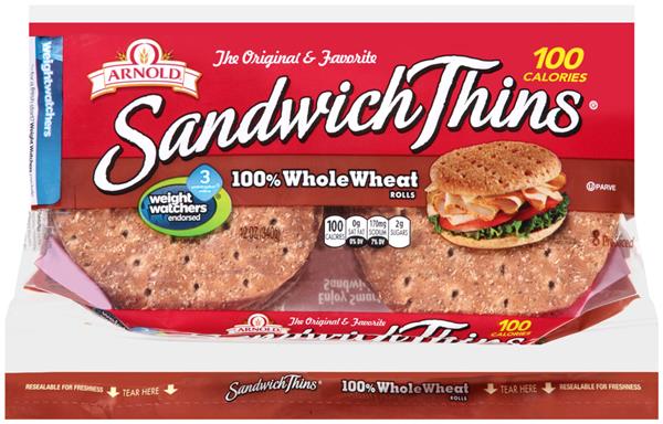 Arnold Sandwich Thins, Whole Wheat | Hy-Vee Aisles Online ...