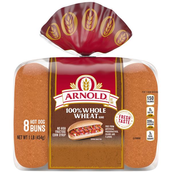 Arnold Rolls, Hot Dog, Wheat | Hy-Vee Aisles Online Grocery Shopping