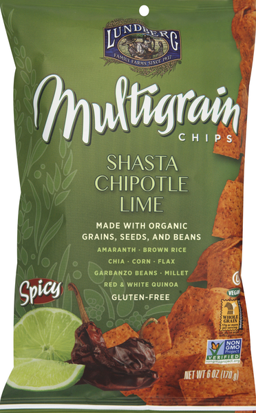 Lundberg Shasta Chipotle Lime Multigrain Chips | Hy-Vee Aisles