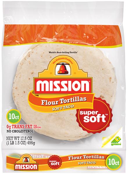 Mission Soft Taco Flour Tortillas 10Ct | Hy-Vee Aisles