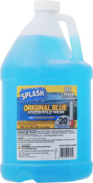 Splash Original Blue Windshield Wash, 1 Gallon, 6 ct