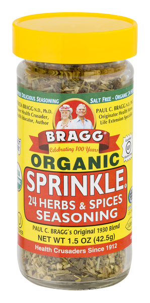 Bragg Organic Sprinkle 24 Herbs & Spices Salt-Free Seasoning Blend - 1.5oz.