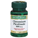Nature's Bounty Chromium Picolinate, 800 McG, Tablets
