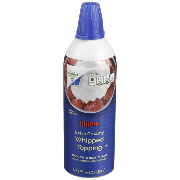 Hy-Vee Extra Creamy Whipped Topping Aerosol Can