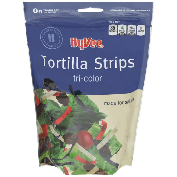 tri color tortilla strips