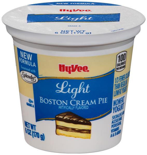 HyVee Light Boston Cream Pie Nonfat Yogurt HyVee Aisles Online