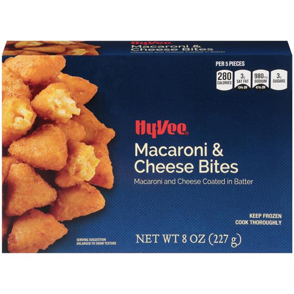 Hy-Vee Macaroni & Cheese Bites.