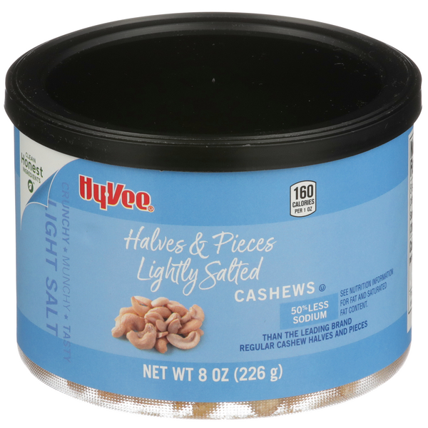 Hy Vee Cashew Halves Pieces Lightly Salted Hy Vee Aisles Online Grocery Shopping